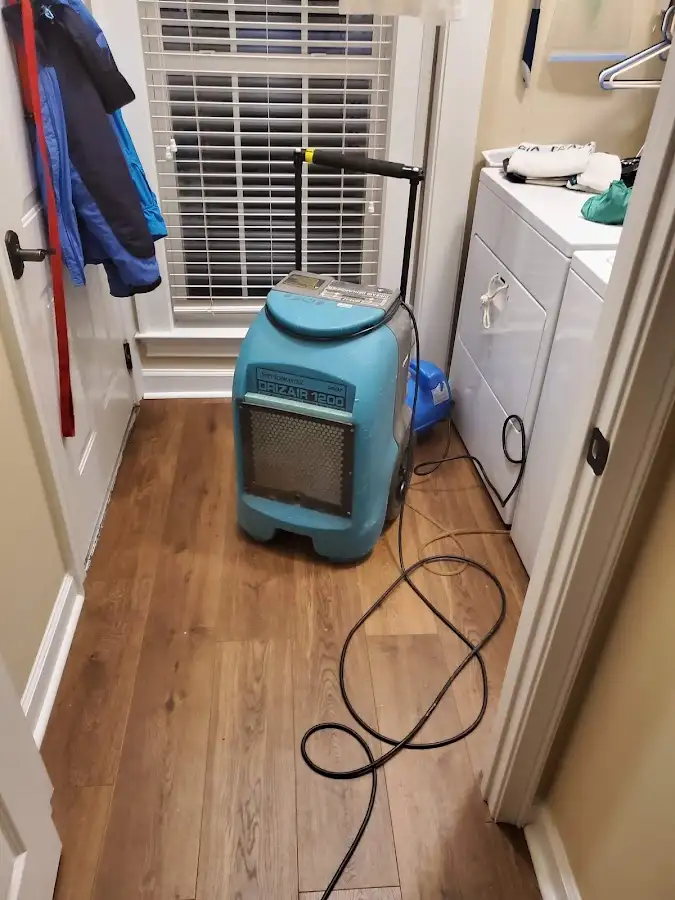 Commercial dehumidifier deployed for Flood Damage Cleanup in Moses Lake